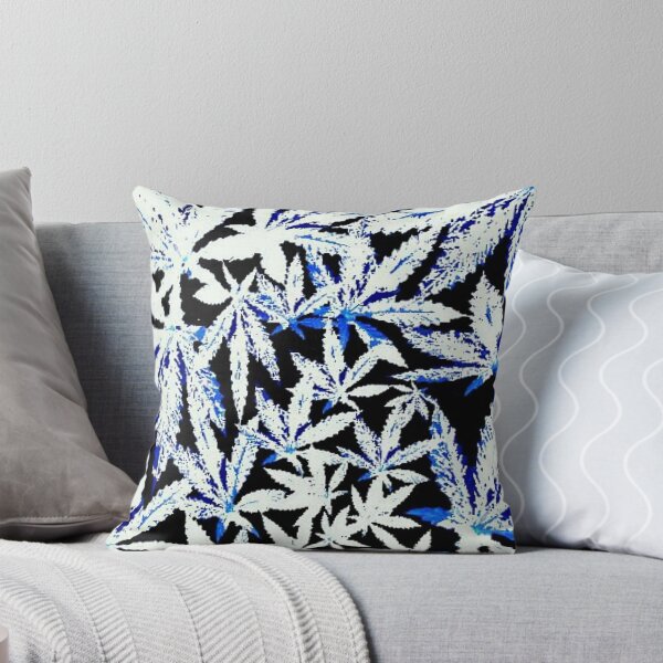 Item preview, Faded Blue Marijuana Leaf Collage designed and sold by lilbudscorner.
