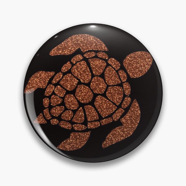 Item preview, Dark Orange Faux Glitter Turtle designed and sold by Felicity-K.