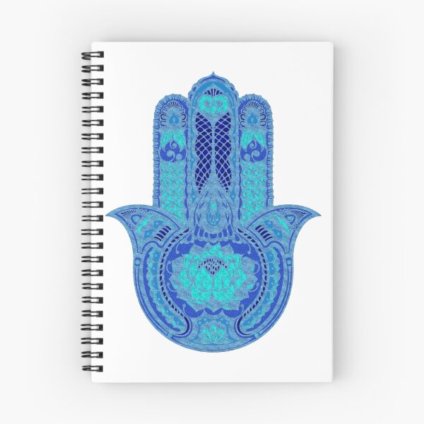 Item preview, Teal Blue Lotus Hamsa designed and sold by maryedenoa.