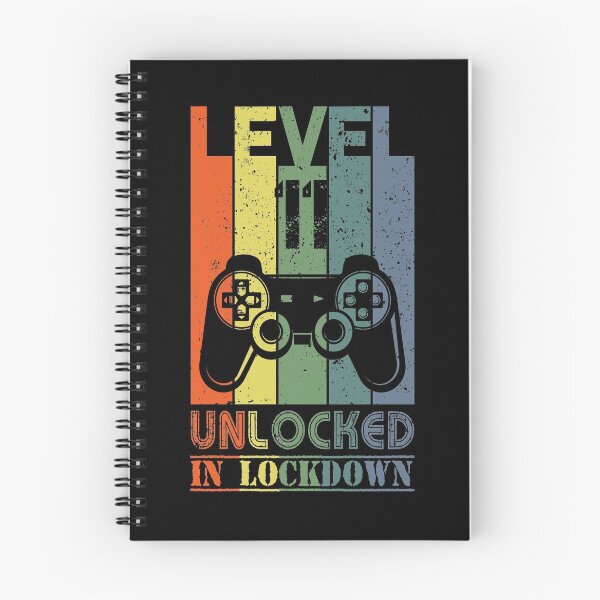 Item preview, Level 11 Unlocked in Lockdown Vintage kids gamer birthday gift designed and sold by Crazy Trendy Designs.