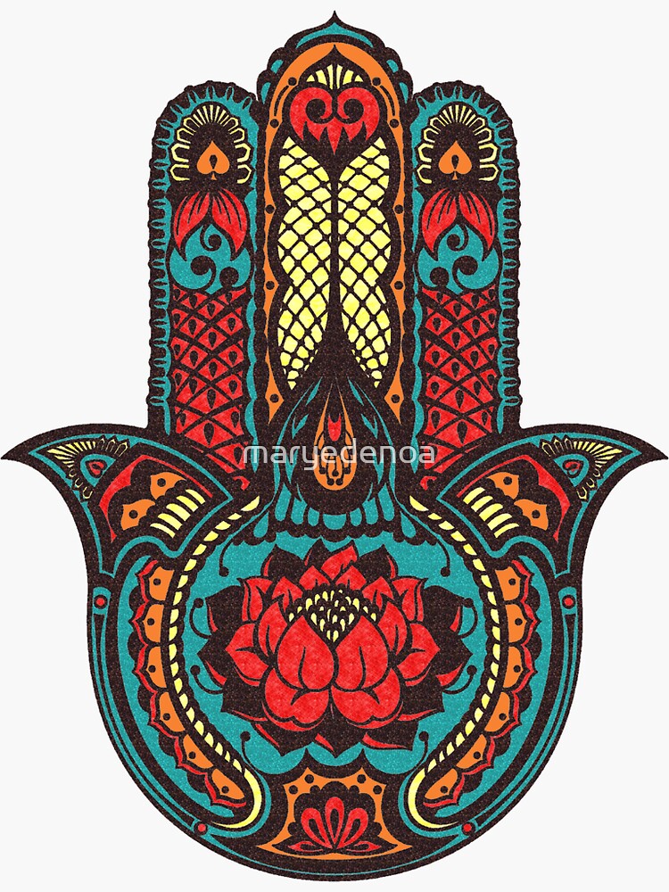 Lotus Hamsa by maryedenoa
