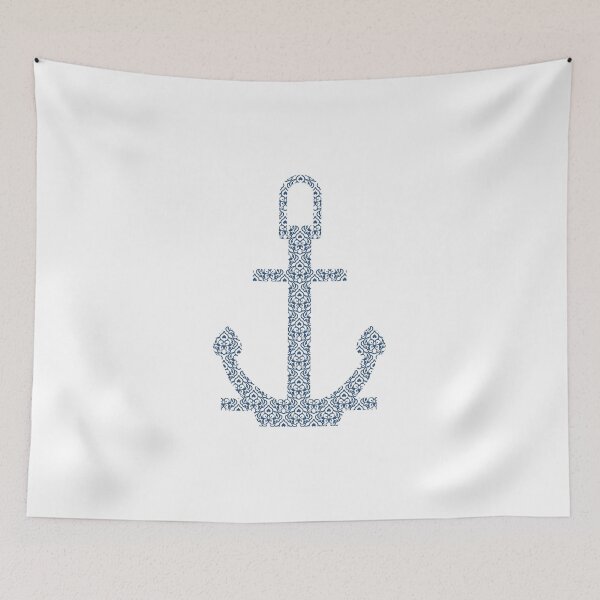 Item preview, Abstract Anchor Silhouette with Pattern designed and sold by dimair.
