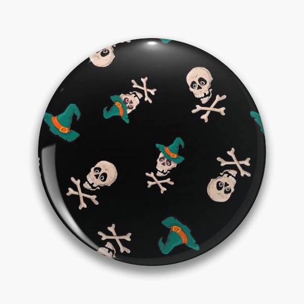 Item preview, Witch Skull and Cross Bones designed and sold by Pink Pineapple Works.