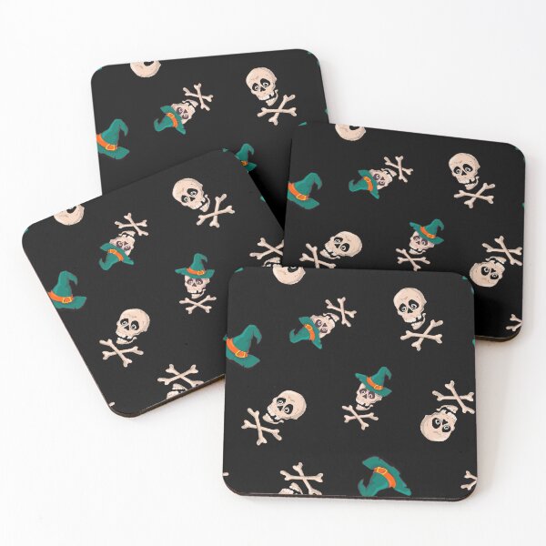 Item preview, Witch Skull and Cross Bones designed and sold by Pink Pineapple Works.