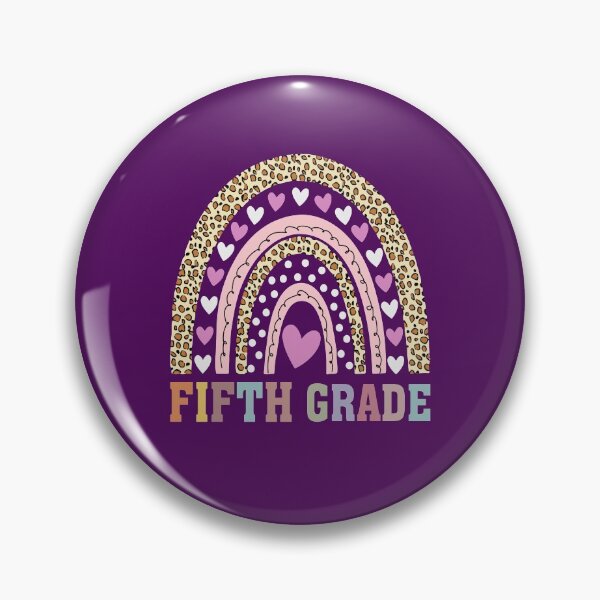 Item preview, Leopard Rainbow First Day Of School Fifth Grade designed and sold by SharpThreadZ.
