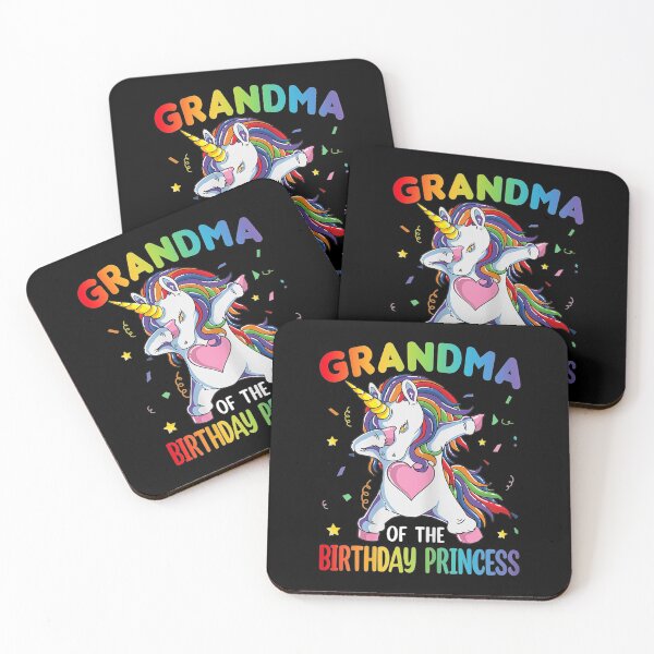 Item preview, Womens Grandma of the Birthday Princess Dabbing Unicorn Girl Teen  designed and sold by FidelmaShop.
