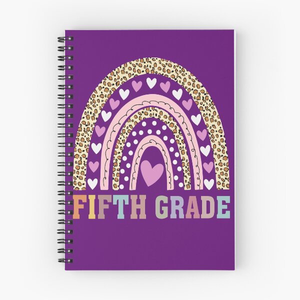 Item preview, Leopard Rainbow First Day Of School Fifth Grade designed and sold by SharpThreadZ.