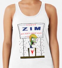 Zim - Mach die Erde wieder großartig! Racerback Tank Top