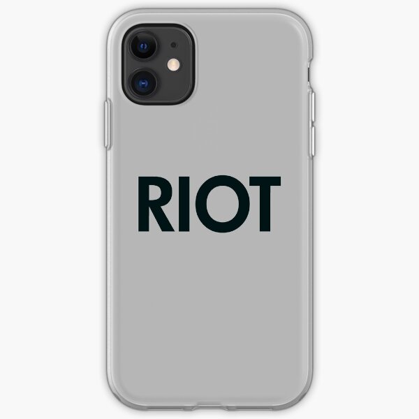 Riot (black) iPhone Soft Case