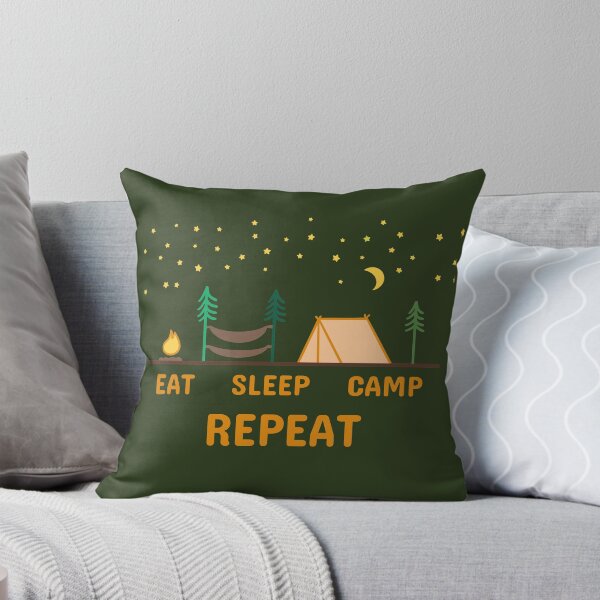 Item preview, Eat Sleep Camp Repeat designed and sold by Cutecy.