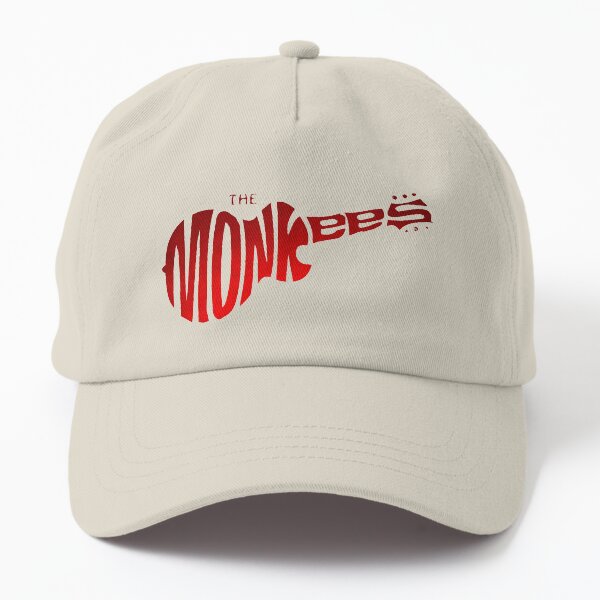 MONKEES GUITAR - glitter multi-tone texture on matched dark blue background Dad Hat