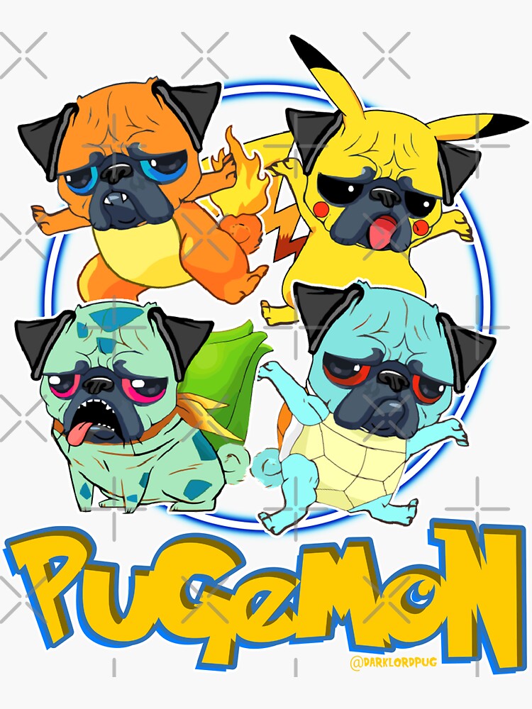 Pugemon by darklordpug