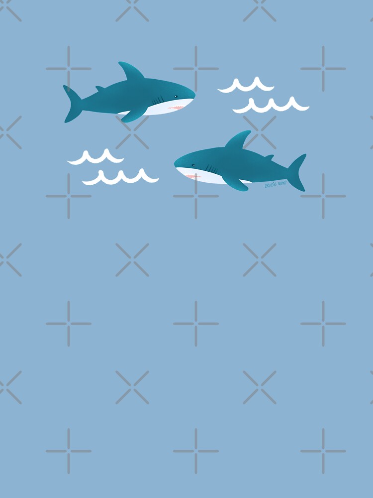 Brucie Blahaj Ikea Shark Pattern Teal Kids T Shirt For Sale By Brucienoms Redbubble