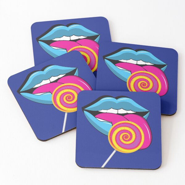 Item preview, Colorful lollipop and tongue designed and sold by Taleahsdesigns.