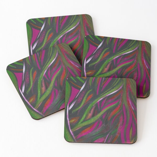 Item preview, Ribbons of Green, Pink and Red designed and sold by KR Art Studio.