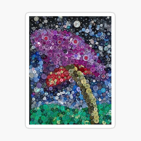 Midnight Mushroom Sticker