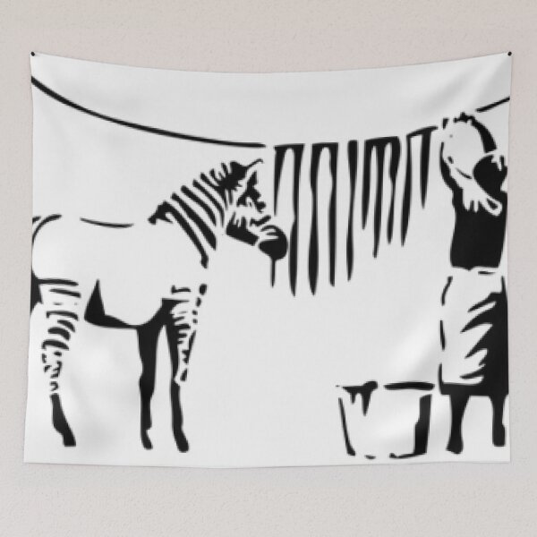Item preview, Washing Zebra Stripes – Timbuktu, Mali  #20 designed and sold by BanksyArtShop.