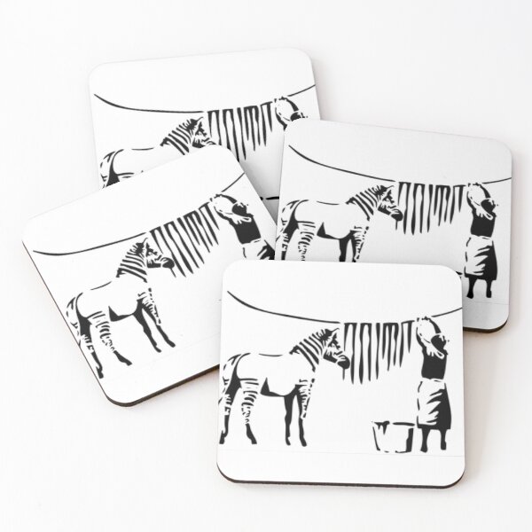 Item preview, Washing Zebra Stripes – Timbuktu, Mali  #20 designed and sold by BanksyArtShop.