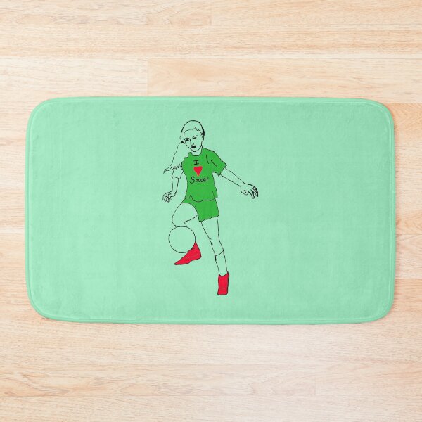 Item preview, I Love Soccer Girl in Green outfit designed and sold by MonicaArtist.