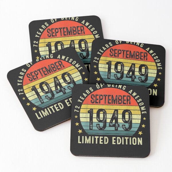 Item preview, 72 Years Old September 1949 Retro Awesome 72nd Birthday  designed and sold by CadellShop.