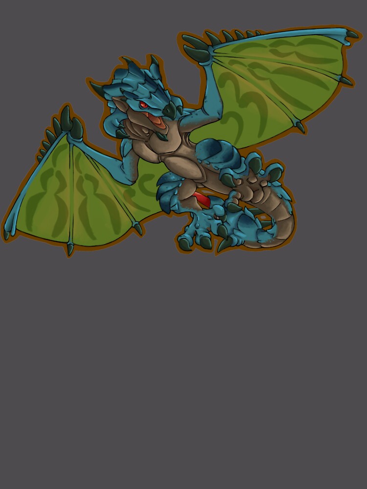 Thumbnail 6 von 6, Premium Oversized Pullover, Azure Rathalos designt und verkauft von Geistrums.
