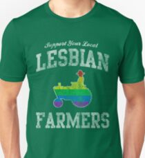 Support Your Local Lesbian Farmers Unisex T-Shirt