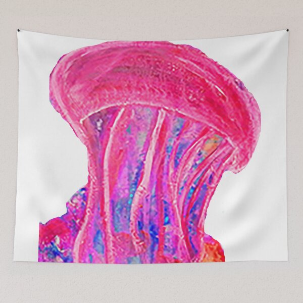Item preview, Jellyfish acrylic painting, squid, undersea creatures, giant jellyfish, japanese jellyfish,   designed and sold by Nostrathomas66.