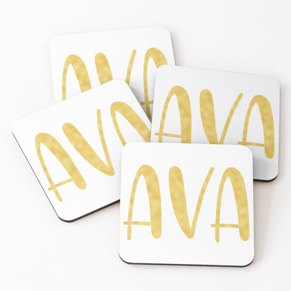 Item preview, Ava Gold Metallic Name designed and sold by Amy Olsen.