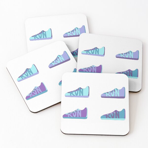 Item preview, Blue and Purple Running Shoe Sticker Pack designed and sold by klaireep.