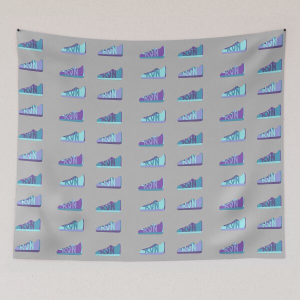 Item preview, Blue and Purple Running Shoe Sticker Pack designed and sold by klaireep.