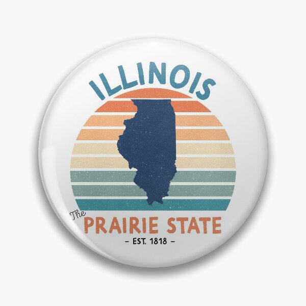 Item preview, The State of Illinois / Illinois – The Prairie State designed and sold by Q3Designs.