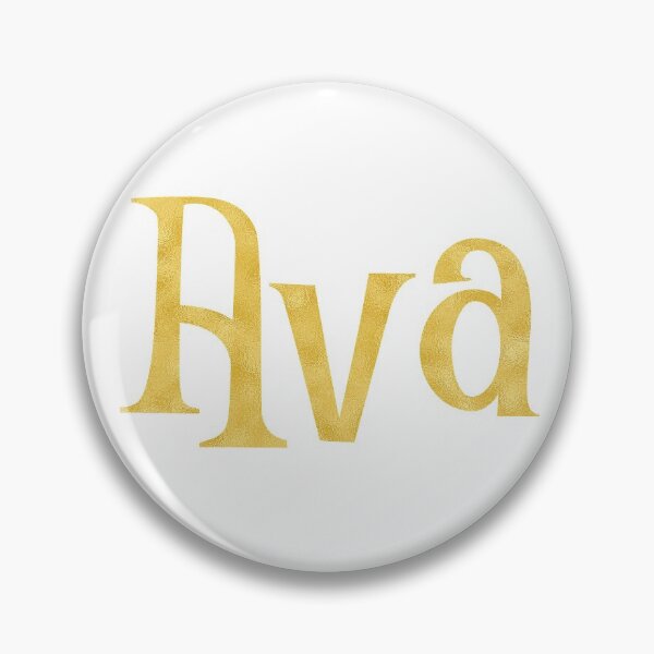 Item preview, Ava Gold Metallic Name designed and sold by Amy Olsen.