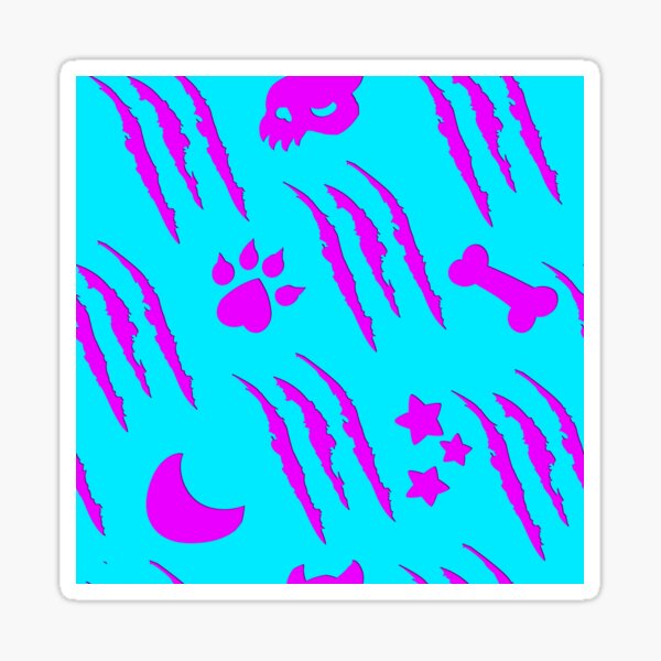 Werewolf Weather in Panic Sticker