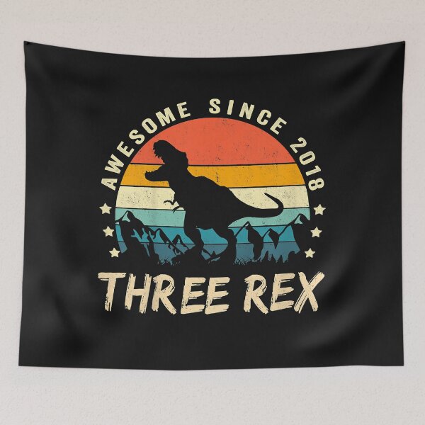 Item preview, Kids Three Rex 3rd Birthday Third Dinosaur 3 Year Old  designed and sold by SukhvinderK.