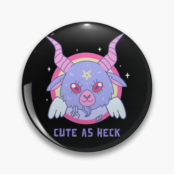 Item preview, Cute as Heck Baby Baphomet Peeking Pentacle Pentagram  designed and sold by AlasAHintStudio.
