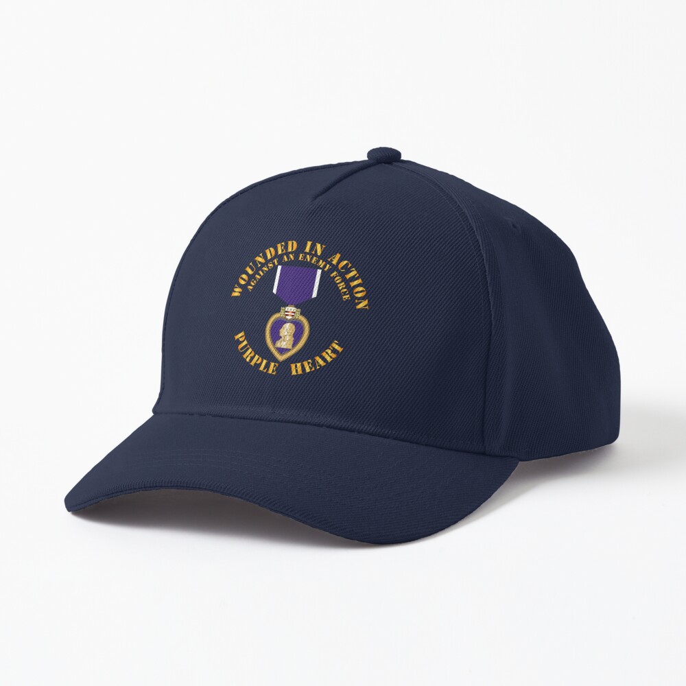 Wounded in Action - Purple Heart V1 Cap