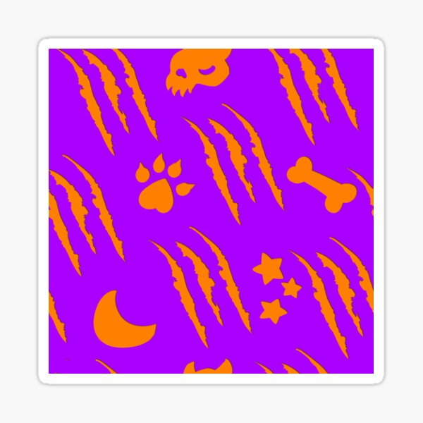 Werewolf Weather in Halloween Sticker