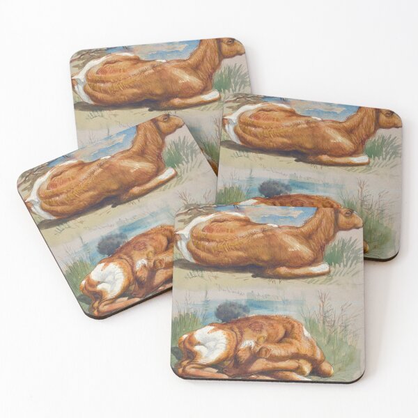 Item preview, Studies of Calves (1876) designed and sold by Art & Painting.