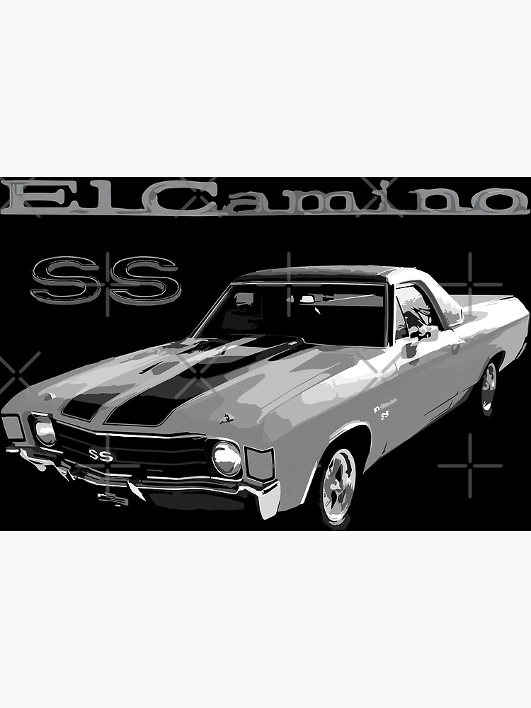 Disover 1972 Chevy El Camino Premium Matte Vertical Poster