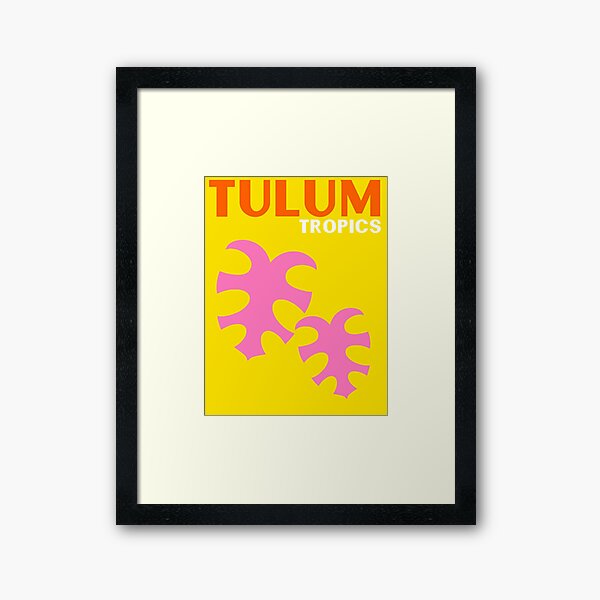TULUM TROPICS Framed Art Print