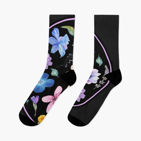 Aperçu de l'œuvre Fleurs d'aquarelle de jardin de minuit créée et vendue par Isyaxem.