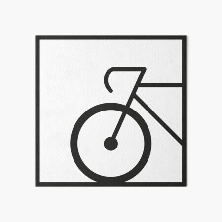 Minimalist bicycle Art Board Print