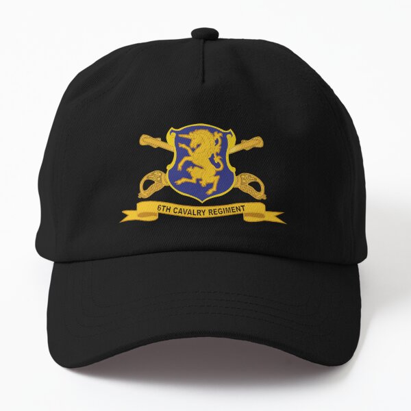 6th Cavalry Regiment Veteran W Cav Branch Vintage Unisex Adjustable Baseball Cap Denim Dad Hat