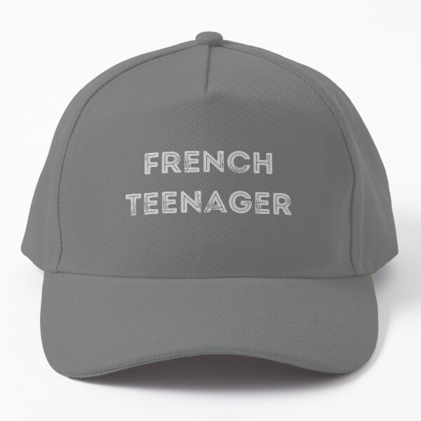French Teenager Simple Text Design Baseball Cap
