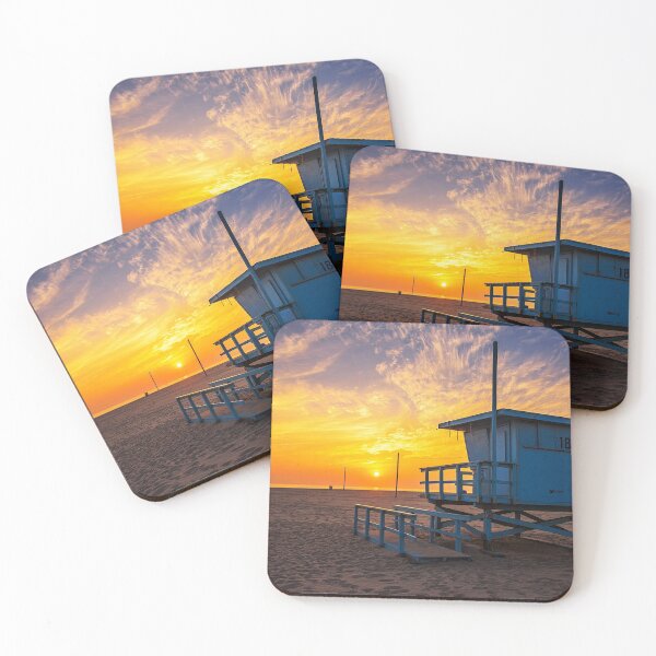 Item preview, Santa Monica Beach California Evening Sunset designed and sold by Piper-Deals.