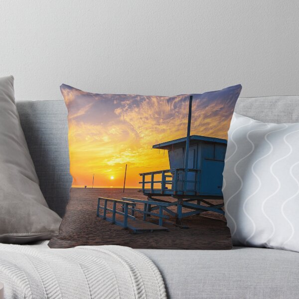 Item preview, Santa Monica Beach California Evening Sunset designed and sold by Piper-Deals.