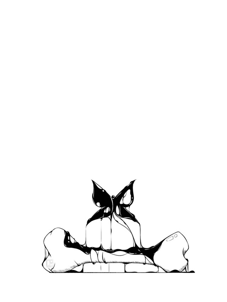 Thumbnail 4 of 4, iPhone Case, Butterfly bone designed and sold by DrawOneThree.