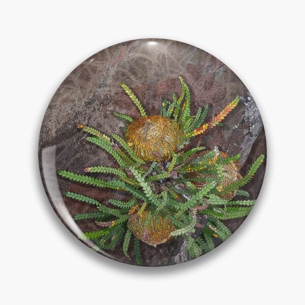 Item preview, Banksia formosa, Tondirrup National Park, Albany. WA. Digital drawing designed and sold by Leonie Mac Lean.