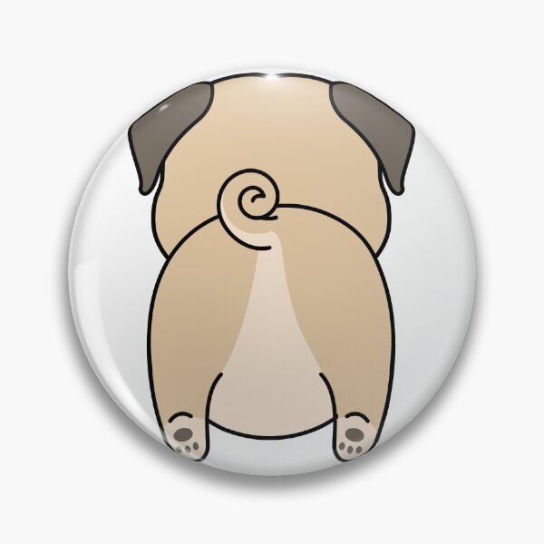 Item preview, Pug Bum designed and sold by ColorsandShapes.