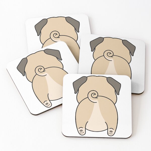 Item preview, Pug Bum designed and sold by ColorsandShapes.